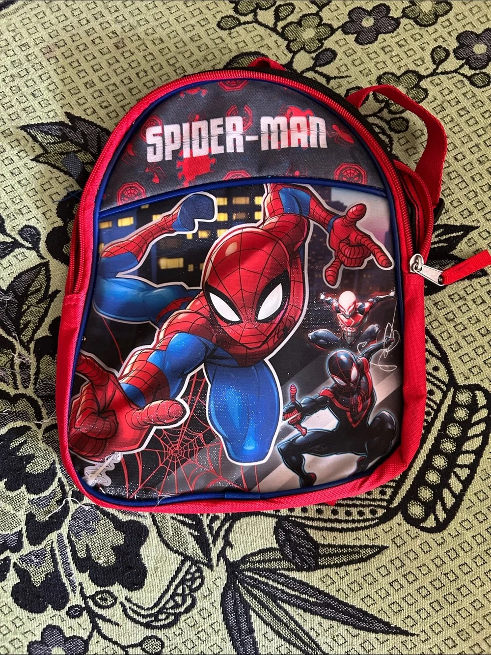 Marvel Spider-Man Kids Backpack - Red, Blue, Black